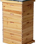 Wooden 10 Frame Langstroth Beehive With 100 Percent Beeswax Coating Includes Frames And Foundations In Two Deep Boxes And Two Medium Boxes