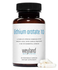 Lithium Orotate Supplement With 10mg Elemental Lithium Per Capsule, 60 Vegetarian Capsules Per Bottle, Pack Of 2 For Real Brain Support And Mood Balance, Bioavailable Orotate Form, Non GMO Gluten Free