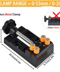 Metal clamp from 62 Piece Pin Vise Hand Drill Bits Set Micro Twist Kit With Clamp For Jewelry Making And Craft Carving DIY