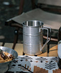 Stainless Steel Water Cup 350ml Multi Function Camping Mug With Smooth Edges Design Silver For Outdoor Adventures And Picnics