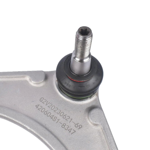 Close-up of Porsche Panamera Front Lower Control Arm Kit 4Pcs Replacement With Bushing Kit For 2010 To 2013 3.0L 3.6L 4.8L V8