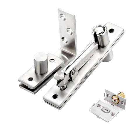 Stainless Steel Invisible Door Hinge With Smooth Quiet Motion, Concealed L Shaped Rotation Hinge for Modern Interior Doors