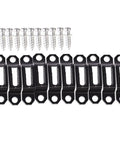 Rock Solid Invisible Cabinet Connectors 10 Pack Slick Black Metal Furniture Brackets With Recessed Cupboard Hinges for zero fuss home upgrades, with screws.
