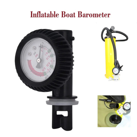Inflatable Boat Pressure Gauge For Kayaks And Rafts, Pro Grade Nylon Build, 0 To 0.35 Bar And 5.08 Psi Range, Accurate Inflation Monitoring