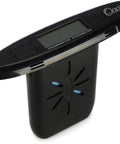 All in One Humidifier And Hygrometer With Adjustable Humidity, Easy Hygrometer Recalibration, Maintains Comfort For 15 Days Or More Between Recharges, Drip Resistant Pva Sponge Absorbs 10x Its Weight, Ideal For Home Or Office showing digital display and fans.
