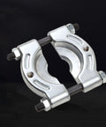 Heavy Duty Bearing Puller Separator Tool For Automotive Use, alloy steel splitter with threaded holes, black background