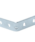 100 Pack Tough As Nails L Shaped Corner Braces 2 Inch 14 Gauge Zinc Coated Steel Angle Brackets For DIY Projects close-up view