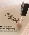 1064Nm Infrared Laser Head For M3 Series Engraving Module With 1W Power marking "Blazex" on a metal surface