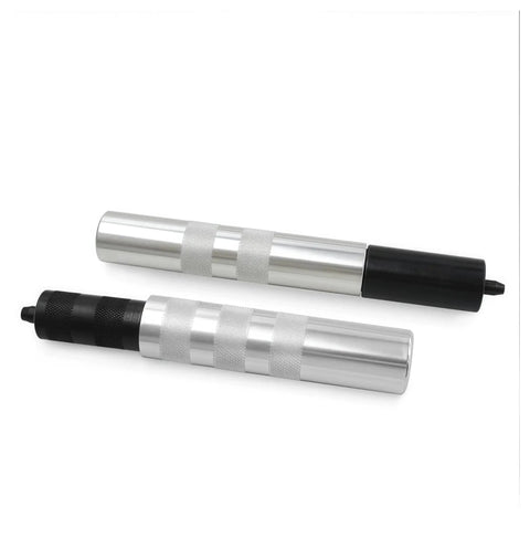 Awesome Valve Retainer Disassemblor and Installer Kit For All Family Cars Makes Auto Repairs A Breeze With Durable Tools You Can Drop And Never Fear Breaking A Sweat Fixing Your Ride. two aluminum valve retainer tools with black grips