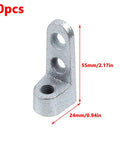 Heavy Duty 3/8 Inch Threaded Rod Connector For Industrial Side Beam With Solid Malleable Iron Build That Holds Tight Plus A Sweet 250 Lb Weight Limit And Rust Guard For Outdoor Or Indoor Use, 55mm x 24mm