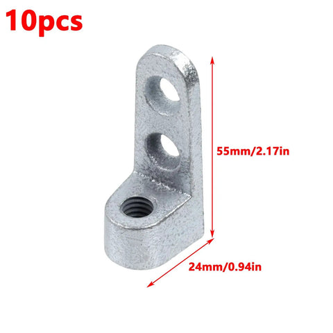 Heavy Duty 3/8 Inch Threaded Rod Connector For Industrial Side Beam With Solid Malleable Iron Build That Holds Tight Plus A Sweet 250 Lb Weight Limit And Rust Guard For Outdoor Or Indoor Use, 55mm x 24mm