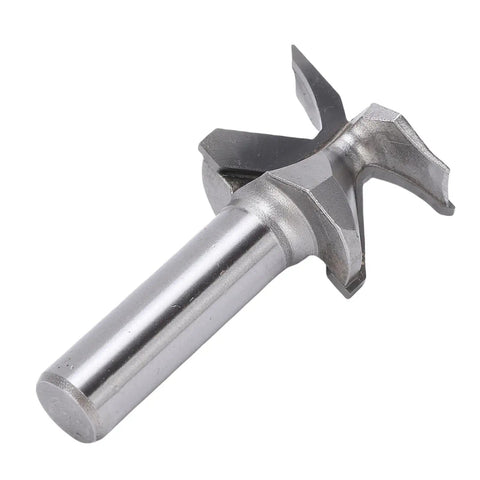 Mingzhe R18 1 Inch Carbide Router Bit For Woodworking Grooving Sturdy Tungsten Steel Shank Heavy Duty Arc Bending Cutting Tool, close-up view.