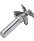 Get That Smooth Curved Cut With The 2 Inch Shank R30 Radius Arc Bending Integrated Router Bit For Woodworking Pros Who Want Perfect Cabinet Edges And Custom Furniture Pieces Without Any Hassle Or Splintering Issues Ever Again, showing a tungsten carbide router bit.
