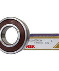 Smooth Operator 6206 2RS Single Row Deep Groove Ball Bearing With Double Rubber Seal 30X62X16mm in front of packaging.
