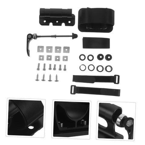 Heavy Duty Aluminum Roof Bike Mount With Quick Release Front Fork Clamp And Retaining Clip Universal Ride Ready Rack Bracket components