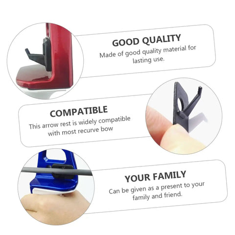Self Adhesive Arrow Rest For Recurve Bow Right Hand 8 Pack durable material product details image