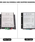 Comparison of new and old models of JC-24 waterproof wind generator controllers with voltage and wiring specifications