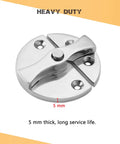 Heavy Duty Marine Boat Door Catch Latch in 316 Stainless Steel for Superior Corrosion Resistance, 5 mm thick, polished round latch