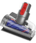 Mini Hair Screw Vacuum Attachment With Anti Tangle Conical Brush For Dyson V15 V11 V10 V8, shown with anti-tangle screw brush visible.