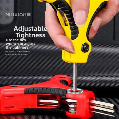 Super Sweet 9 Piece Foldable Hex Key Wrench Kit Made From Tough Chrome Vanadium Steel Perfect For Bike Repair And Home Fixes Including Sizes From 1 5Mm To 6mm So You Can Get Any Job Done Without Stressing Out. adjustable hex wrench tightening red folding tool