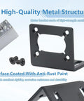 2 Pack 370 DC Motor Mounting Bracket With Worm Gear Fixed Holder And Screws For DIY Builds in high-strength metal