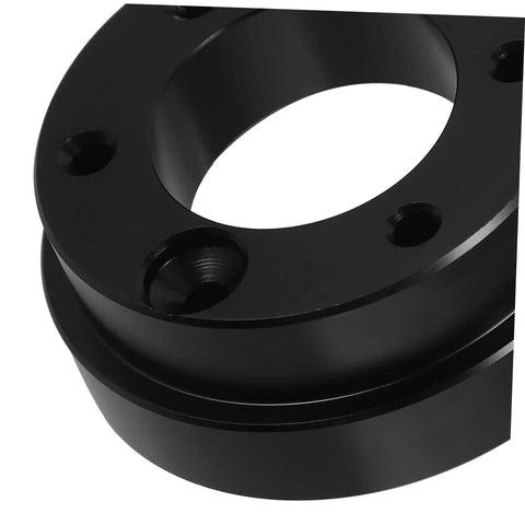 Close-up of Racing Car Steering Wheel Adapter Plate And Riser Spacer For Pro Grade Control And Comfort, durable metal build
