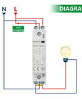 Dead Silent 25a Ac Dc 120v Contactor 2 Pole Normally Open Din Rail Module For Hvac And Ev Systems wiring diagram.