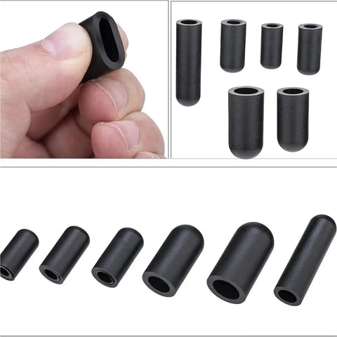 Top Quality Rubber End Caps Kit 80 Or 100 Pcs Hose Plug For Carburetor Manifold Thread Protectors Flexible Screw Covers, black rubber