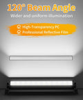 40W LED Shop Lights With 6 Foot Cord And Easy Switch 5400 Lumens Daylight 6000K Crankin Bright Plug In Garage Light 120° beam angle