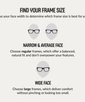 Guide to frame size for Smart AI Glasses For Men And Women With 12 MP Ultra Wide Camera Open Ear Audio Hands Free Video Recording Bluetooth Connectivity