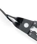 Close-up of V design removal tool from Three Piece Body Clip Pliers Set For Automotive Panels And Plastic Anchors With Center Pins