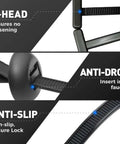 Close-up details of Heavy Duty Pro-Grade Cable Tie Buckles Set for Cars with anti-slip and anti-drop features, black zipties.