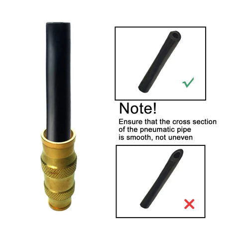 Three Eighths Inch Tube OD Push-To-Connect Pneumatic Fittings Set Brass Construction DOT Air Brake Line Hose Installation Guide