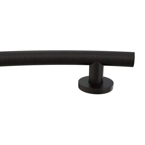 Wave Grab Bar One And A Quarter Inch Diameter And Sixteen Inch Length In Oil Rubbed Bronze ADA Compliant Eighteen Gauge Wall Mounted Image