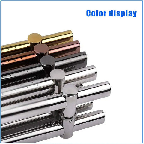 Push Pull Door Handle In Black Stainless Steel, Rectangular H Shape Back To Back Design, color options display