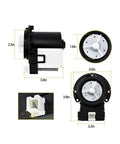 Washing Machine Drain Pump Replacement DC31-00054A Compatible With Kenmore, 120V Fluid Expulsion Control Keeps Waste Water Flow Balanced During Emptying, Durable, Plug and Play, DIY Friendly, 3.0in x 3.9in