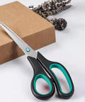 Two Pack 7.5 Inch All Purpose Scissors For Office And Home Use with soft grip handles and stainless steel blades