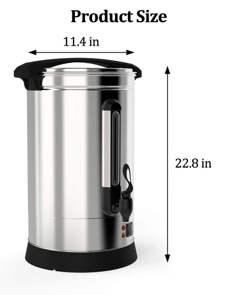 Heavy Duty 18 Liter Coffee Urn That Brews 120 Cups Stainless Steel Commercial Coffee Maker And Electric Hot Beverage Dispenser For Catering And Events Ultra Large Capacity For Offices Restaurants Churches Parties