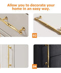 Gold Cabinet Pull Handle 192mm Center Zinc Alloy Drawer Pull for Cabinets Dressers Wardrobes and Kitchen Doors Modern Easy Grip