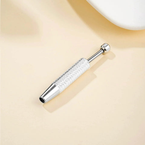 Stainless Steel Piercing Taper Grabber Tool Kit With Threadless Insertion Pin, displayed on a neutral background.