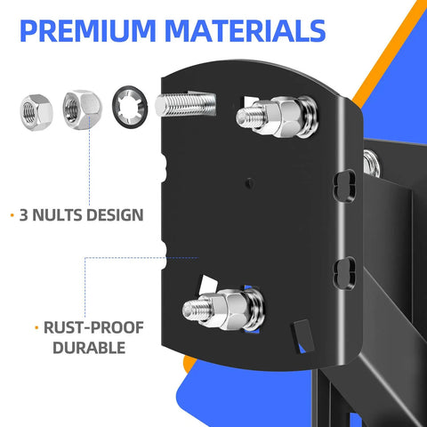 Heavy Duty Spare Tire Mount Bracket For Trailers And Carriers, 300 Lb Capacity, showing nuts and bolts on sturdy plate design.