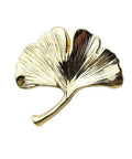 Leaf Design Cabinet Knobs For Kids Room Kid Friendly Zinc Alloy Handles With Multi Layer Plating In Antique Gold Finish Durable Decorative Door Pulls For Cabinets And Furniture. Ginkgo leaf knob in antique gold with detailed texture.