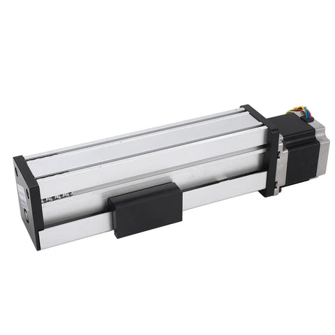 Electric Linear Actuator 100mm Stroke with 1605 Ball Screw Drive, compact design, visible motor and wiring, CNC machines component.