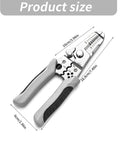 Top Rated Wire Stripper Pliers Manual Hand Tool For Electrical Repair Jobs With Textured Grip Handles, 18.8x6cm size.