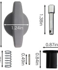 Handle Adjuster Kit With Pins Springs Coil And Shaft Collar For HRR216K6 HRX217K2 Lawn Mowers Replacement Parts with dimensions