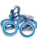 Blue 17x26x5 Mm ABEC-7 Deep Groove Ball Bearing 2RS Shielded for RC Cars and Trucks versatile 2 piece set in shiny finish