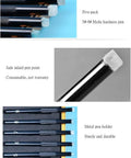Hella Solid Game Changing Five Piece Mohs Hardness Pen Kit For Testing Gems And Rocks Without Damaging Stones portable pen set with jade tips.