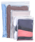 30 Pack Transparent Reusable Clothes Storage Bags With Zip Lock For Travel And Storage Grab And Go Durable Frosted Waterproof Organizers