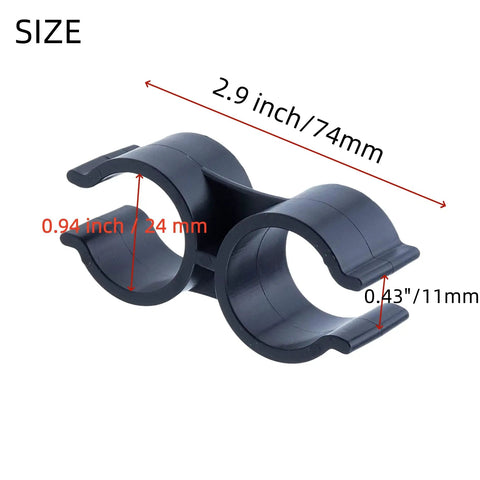Keep Things Locked Down With These Heavy Duty Double Pipe Clamp Clips Crafted From Tough Plastic To Grip Pvc Tubing And Garden Hose Tight Easy Install Sweet Deal For Weekend Warriors And Homeowners Fixing Projects Fast