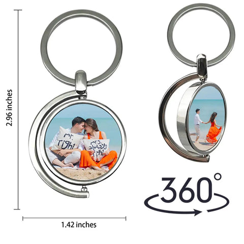 Eight Pack Diy Friendly Sublimation Keychains Blank Key Chains Heat Transfer Double Sided Print Key Rings For Personal Gifts Durable.